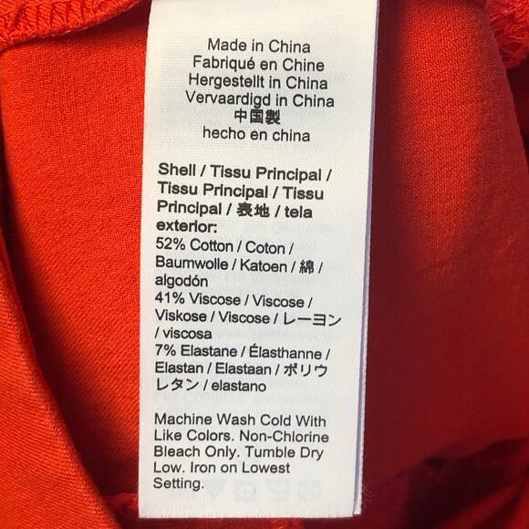 J. Crew Remi Pant in Grenadine Orange / Red Size 2 - Picture 9 of 10